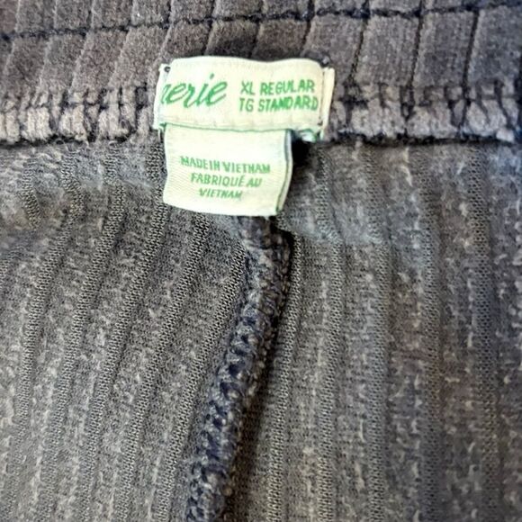 Aerie Groove On Velour High Waisted Flare Pants Womens Size XL Gray - Picture 9 of 14